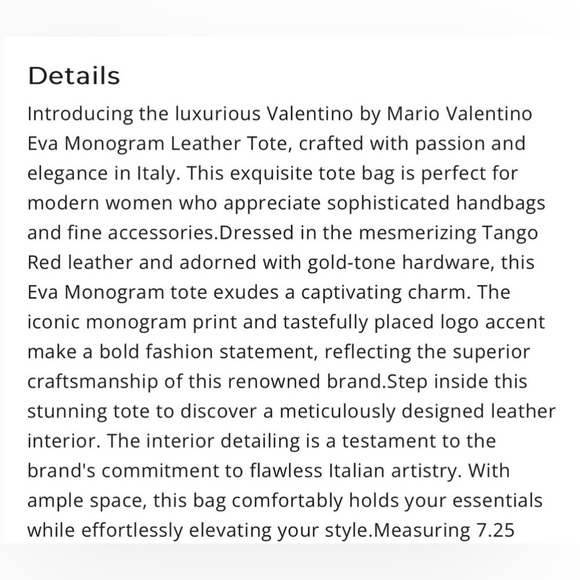 ❤️Valentino Monogram Handbag - Picture 10 of 13